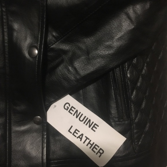 NWT quilted Moto leather Jacket - Picture 2 of 8